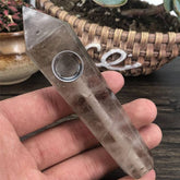 Smoky Quartz Crystal Pipe